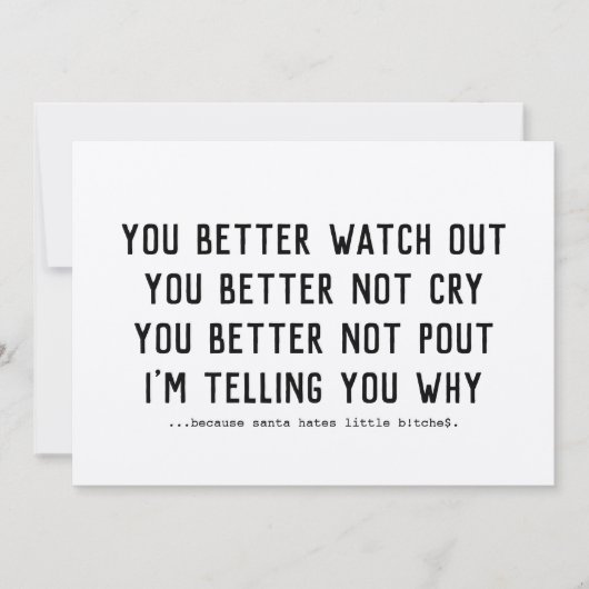 Grappige Sinterklaas komt naar de stad Kraft Xmas Feestdagenkaart (Voorkant)