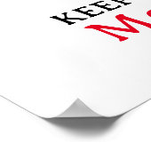 Grappige Sinterklaas mediteren Blijf kalm en vroli Poster (Hoek)