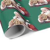 Grappige Sinterklaas met vakantie koekjes Cadeaupapier (Rol Hoek)
