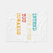 Grappige Sinterklaas Quotes Retro Illustratie Fleece Deken (Voorkant (Horizontaal))