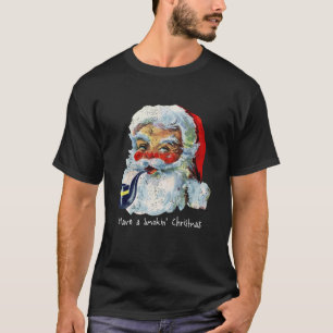 Grappige  Sinterklaas Rookpijp Kerst R T-shirt