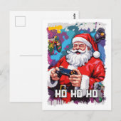Grappige Sinterklaas Spelen Video Games illustrati Briefkaart (Voorkant / Achterkant)