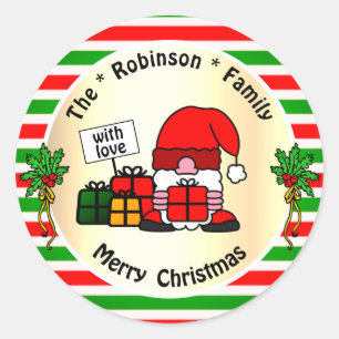 Grappige sinterklaas traditionele gekleurde kerst ronde sticker