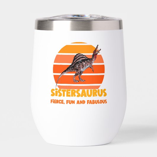 Grappige Sistersaurus Dino Zus Humor Ontwerp (Voorkant)