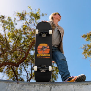 Grappige Sistersaurus Dino Zus Humor Ontwerp Persoonlijk Skateboard