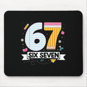 Grappige Six Seven 67 Gen Alpha Slang 6 7 Meme Ler Muismat