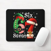 Grappige Six Seven 67 Meme 6 7 Elf Kerstman Kerstm Muismat (Met muis)