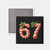 Grappige Six Seven 67 Meme Gen Alpha Slang 6 7 Can Magneet (Voorkant / Achterkant)