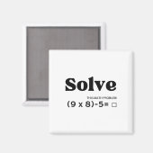 Grappige Six Seven 67 Meme Pemdas School Wiskunde Magneet (Voorkant / Achterkant)