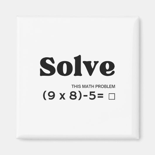 Grappige Six Seven 67 Meme Pemdas School Wiskunde Magneet (Voorkant)