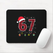 Grappige Six Seven 6 7 Meme 67 Kerstmis Rood Gerui Muismat (Met muis)