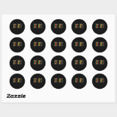 Grappige Six Seven 6 7 Meme Gen Alpha 67 Als Je We Ronde Sticker (Vel)
