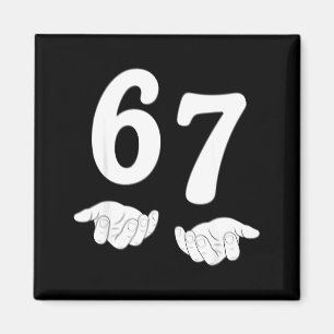 Grappige Six Seven 6 7 Meme Gen Alpha Jargon 67 Ha Magneet