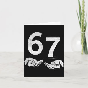 Grappige Six Seven 6 7 Meme Gen Alpha Jargon 6 7 H Kaart