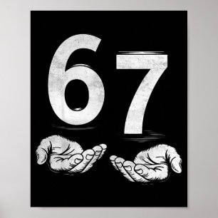 Grappige Six Seven 6 7 Meme Gen Alpha Jargon 6 7 H Poster