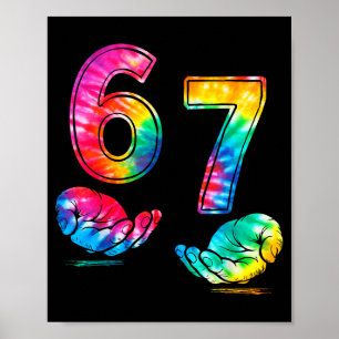 Grappige Six Seven 6 7 Meme Gen Alpha Jargon 6 7 H Poster