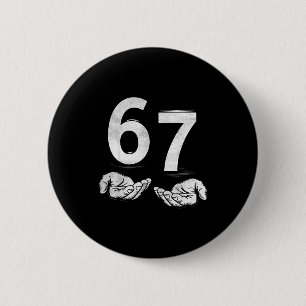 Grappige Six Seven 6 7 Meme Gen Alpha Jargon 6 7 H Ronde Button 5,7 Cm