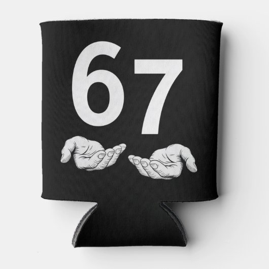 Grappige Six Seven 6 7 Meme Gen Alpha Sla jargon 6 Blikjeskoeler (Voorkant)