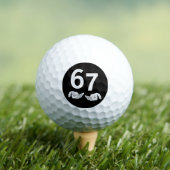Grappige Six Seven 6 7 Meme Gen Alpha Sla Jargon 6 Golfballen (Insitu Shirt)