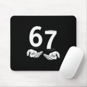 Grappige Six Seven 6 7 Meme Gen Alpha Sla Jargon 6 Muismat (Met muis)