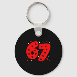Grappige Six Seven 6 7 Meme Gen Alpha Sla Jargon 6 Sleutelhanger