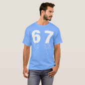 Grappige Six Seven 6 7 Meme Gen Alpha Sla Jargon 6 T-shirt (Voorkant volledig)