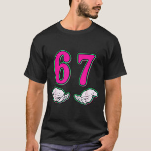 Grappige Six Seven 6 7 Meme Gen Alpha Sla Jargon 6 T-shirt