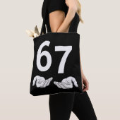 Grappige Six Seven 6 7 Meme Gen Alpha Sla Jargon 6 Tote Bag (Dichtbij)