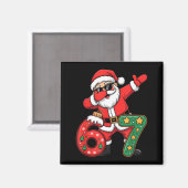 Grappige Six Seven 6 7 Meme Kerstman Dab Kerstmis Magneet (Voorkant / Achterkant)