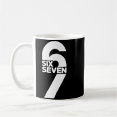 Grappige Six Seven 6 7 Meme Uitdrukking Gen Alpha Koffiemok (Links)