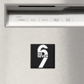 Grappige Six Seven 6 7 Meme Uitdrukking Gen Alpha Magneet (Insitu (Vaatwasser))