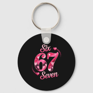 Grappige Six Seven 6 7 Meme Voor Mannen Vrouwen Ki Sleutelhanger
