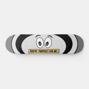 Grappige Skateboard, Grijs, Perfect, Cartoon, Humo Persoonlijk Skateboard
