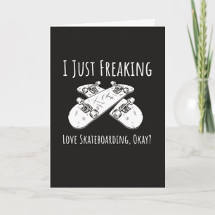 Grappige Skateboard Kaarten Humor Skater Sport Sch