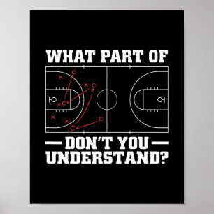 Grappige Skelet Coach Voor Mannen Vrouwen Tactiek Poster