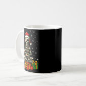 Grappige Skelet Game Controller Kerstverlichting M Koffiemok (Voorkant links)