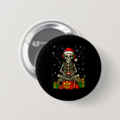 Grappige Skelet Game Controller Kerstverlichting M Ronde Button 5,7 Cm (Voorkant /achterkant)