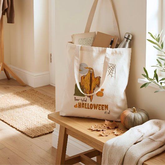 Grappige Skelet Halloween Boodschappentas Tote Bag