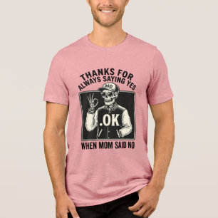 Grappige Skelet Papa Zegt Ja Vintage T-Shirt Desi