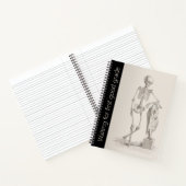 Grappige Skelet School, Universiteit Spiraal Notit Notitieboek (Binnen)