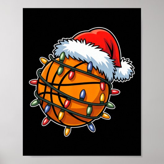 Grappige Skelet Spelers Kerstverlichting Kerstman Poster (Voorkant)