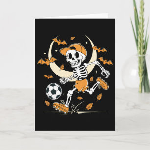 Grappige Skelet Voetbal Mannen Jongens Kinderen Ha Kaart