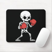 Grappige Skeleton Boxing Lovers Spooky Halloween B Muismat (Met muis)