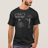 Grappige Skeleton Pun Kan Je Mij Een Hand Geven T-shirt (Voorkant)
