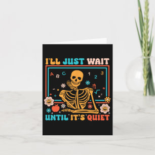 Grappige Skeleton Teacher Halloween Kostuum Mannen Kaart
