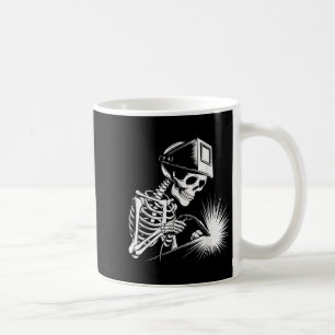 Grappige Skeleton Welding Lovers Spooky Halloween  Koffiemok