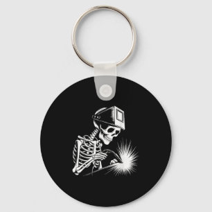 Grappige Skeleton Welding Lovers Spooky Halloween  Sleutelhanger