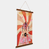 Grappige skeletten willen gewoon rammelen en rolle hangend wandkleed (Gebogen)