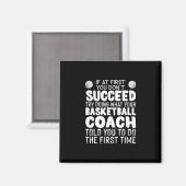 Grappige Sketll Coaching Voor Mannen Vrouwen Teams Magneet (Voorkant / Achterkant)