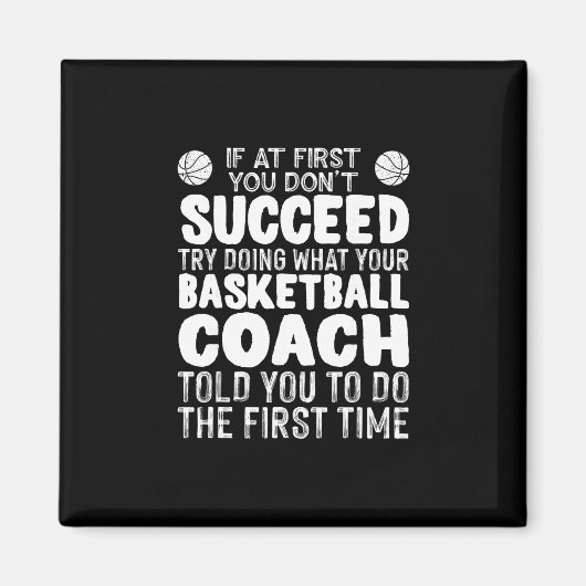 Grappige Sketll Coaching Voor Mannen Vrouwen Teams Magneet (Voorkant)